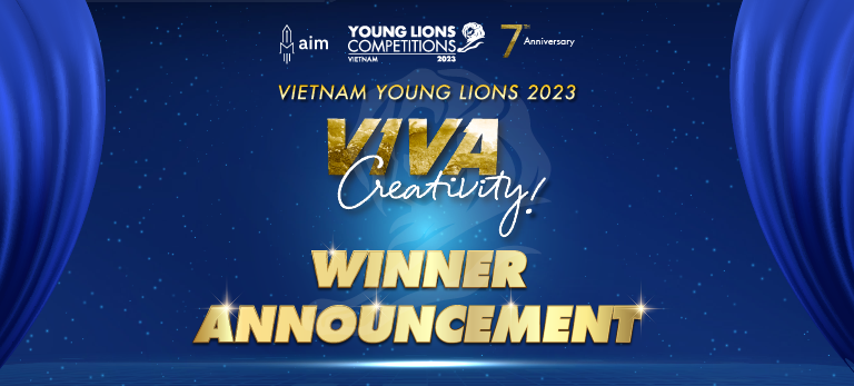 Kết quả Vietnam Young Lions 2023 - Tôn vinh hành trình sáng tạo "Viva Creativity!"