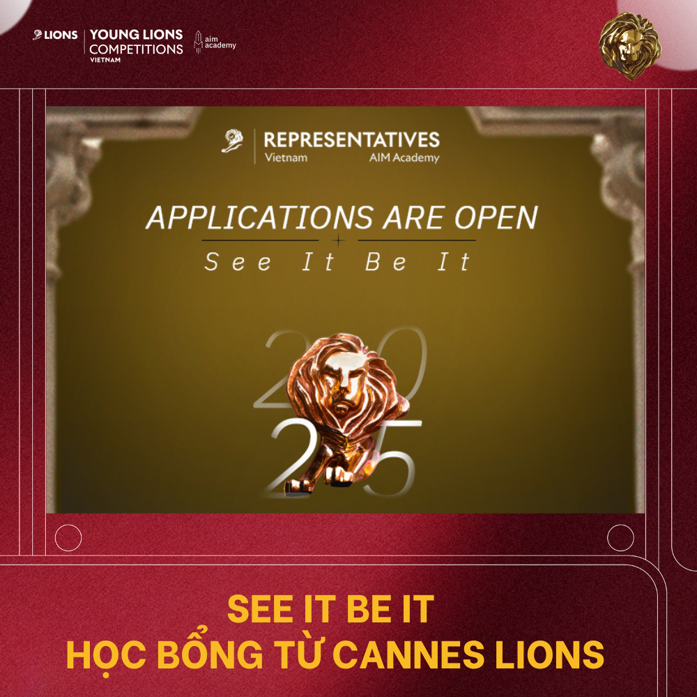 See It Be It từ Cannes Lions 2025 đã chính thức mở đơn đăng ký